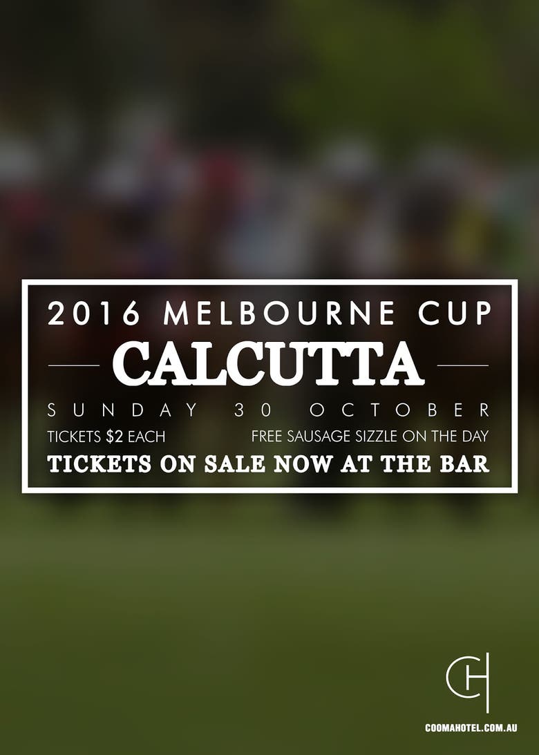 Cooma Hotel 2016 Melbourne Cup POS, Posters and Facebook