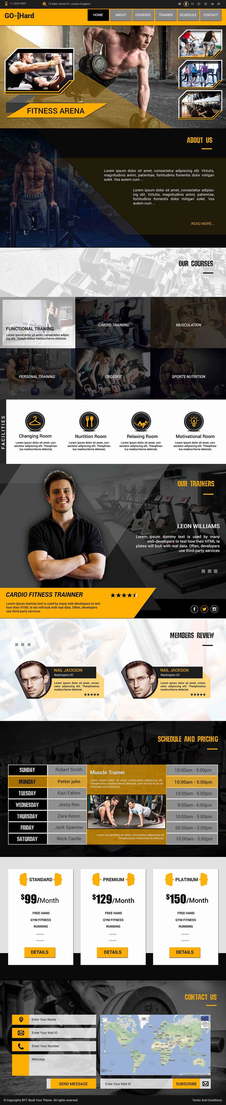 Landing Page : Gym