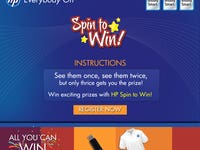 Spin to Win - Slot Machine Campaign for Hewlett Packard Paki
