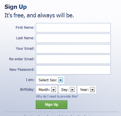 Facebook email login with one click