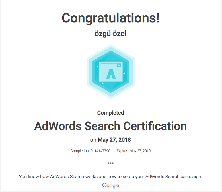Adwords Certifications