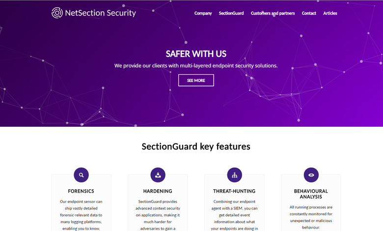 Website for Web Security company