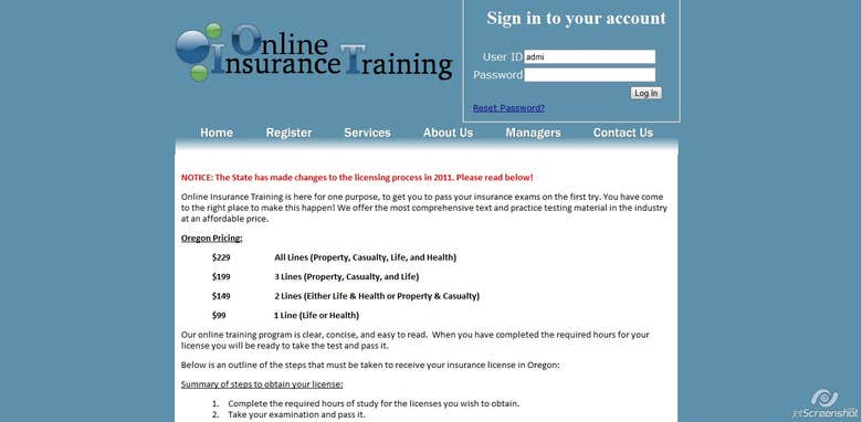 Online Insurance Training