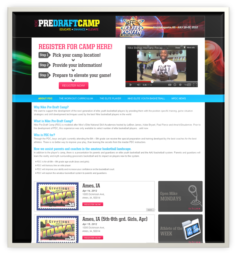 Nike Pre Draft Camp - Wordpress
