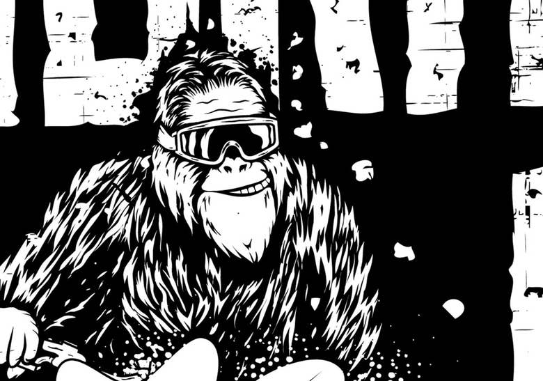 MAD YETI DESIGN T-SHIRT PROJECT "Born and Bred" Sledding Tee