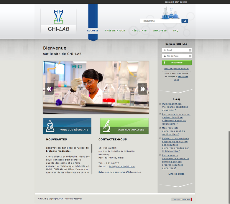 Website Design: Chi-lab