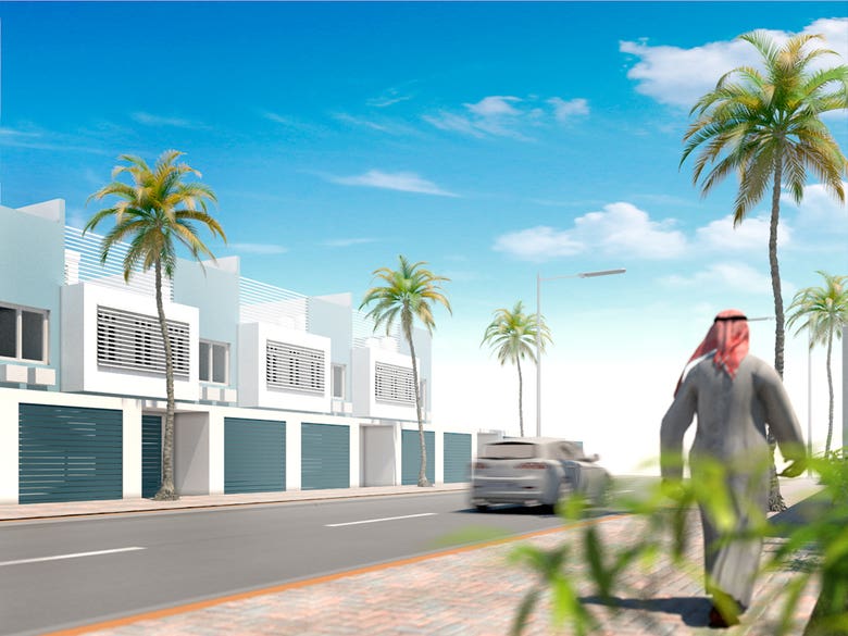 Sketches of a residential home for korolevsva Bahrain.