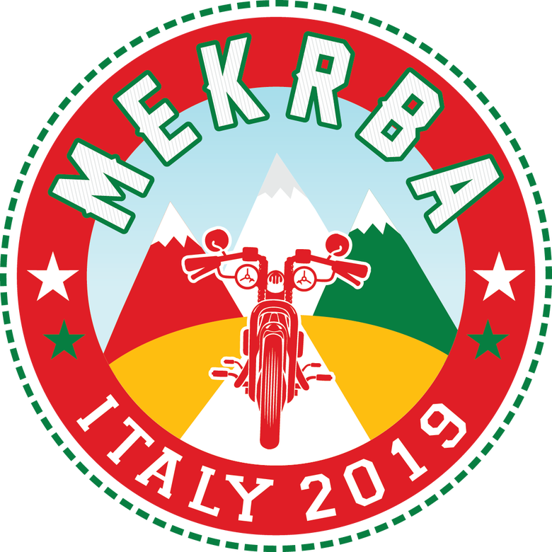 Motor bike trip logo and sticker designs
