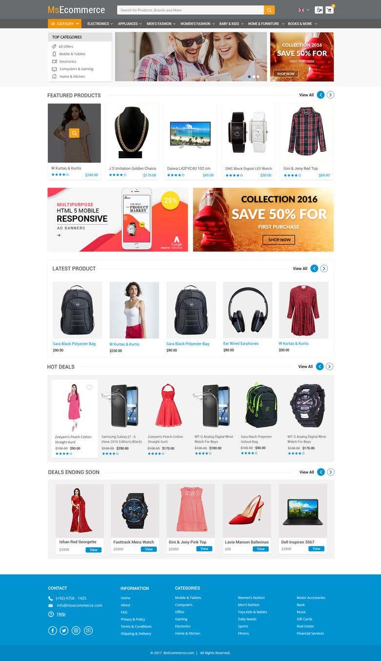 Multi-Vendor E-commerce Website