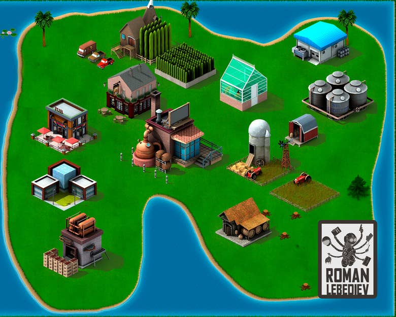 Strategy game buildings