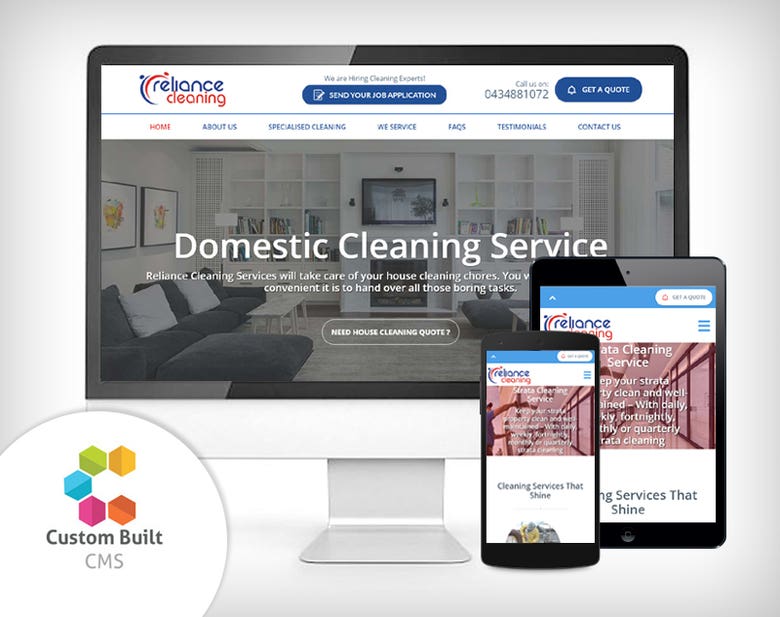 Home & Commercial Cleaning Company Website