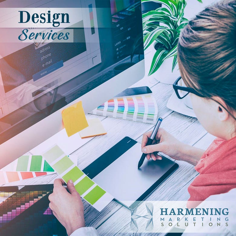 GRAPHICS AND ADS FOR HARMENING MARKETING SOLUTIONS