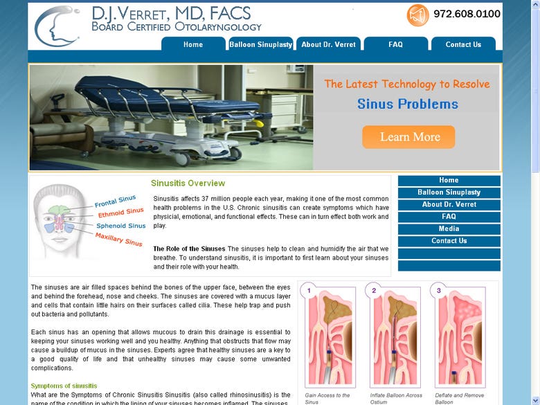 Sinusitis / Healthcare Related Website