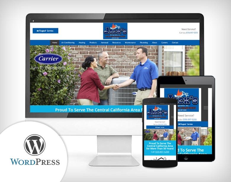 WordPress - Air Conditioning Company Website