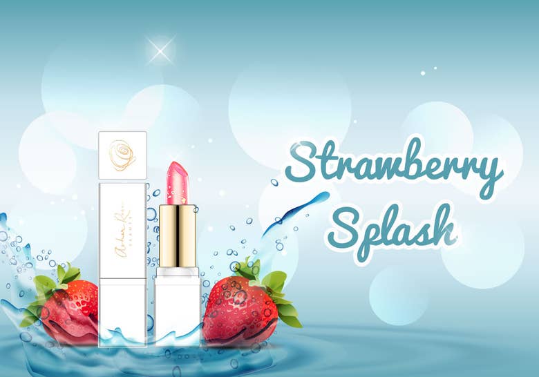 Web Banner Design - Strawberry Splash