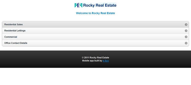 Real estate mobile application for android and iphone