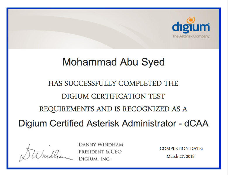 Digium Certification