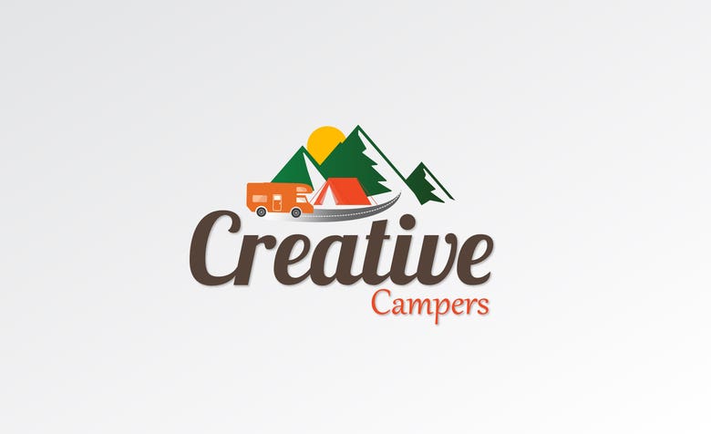 Creative Campers Logo Design