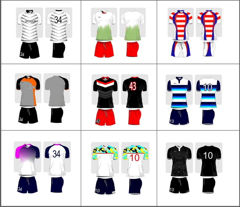Soccer jersey design