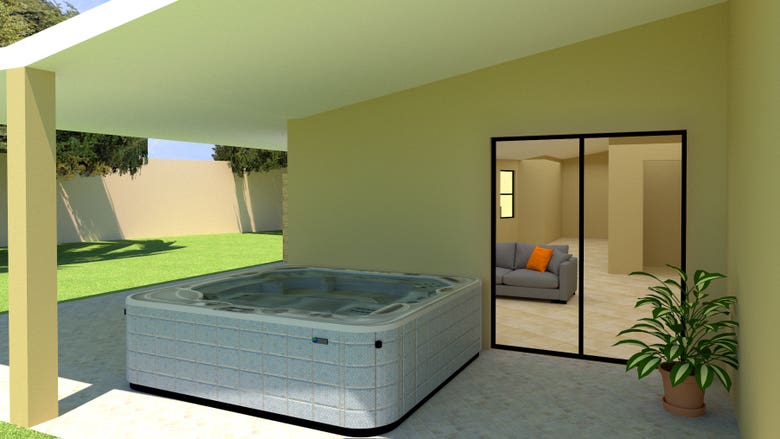 3D Interior Design/Rendering of Room