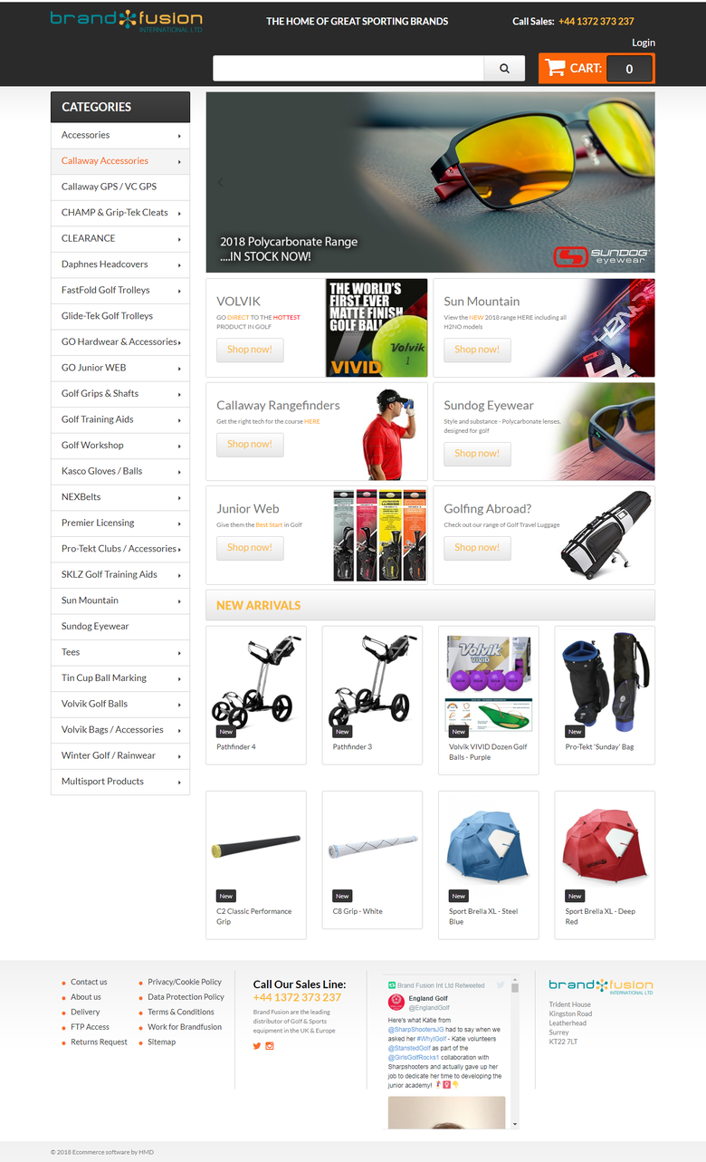 PrestaShop Sports Website
