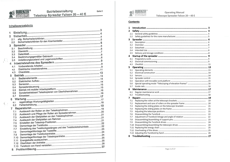 PDF file translation from German to English