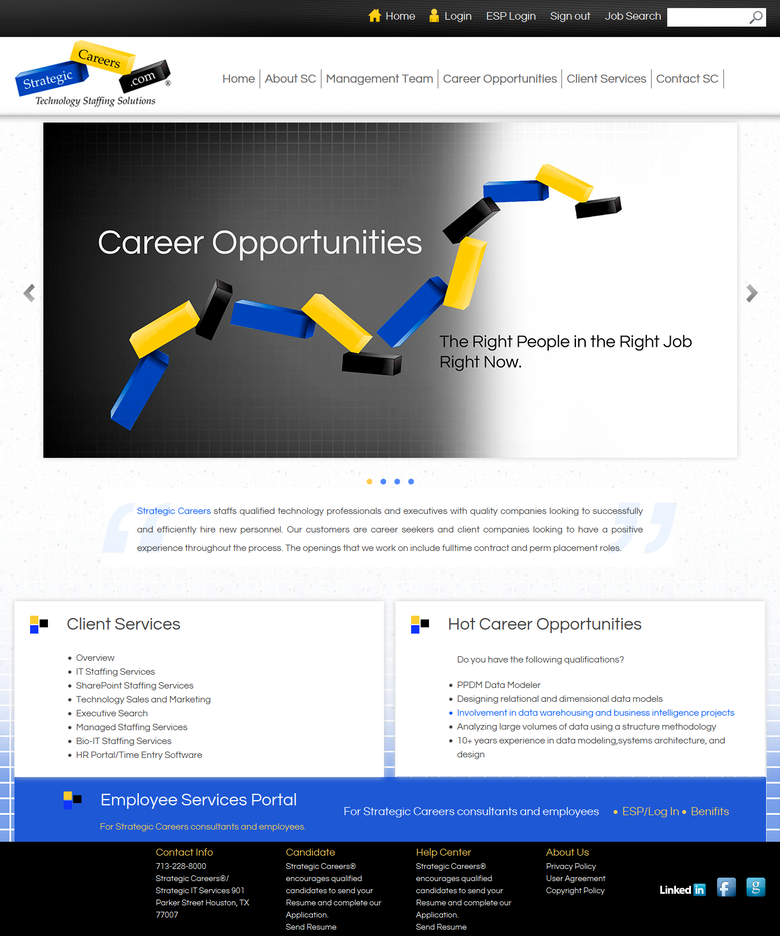 Stragtic Careers PSD TO HTML Work