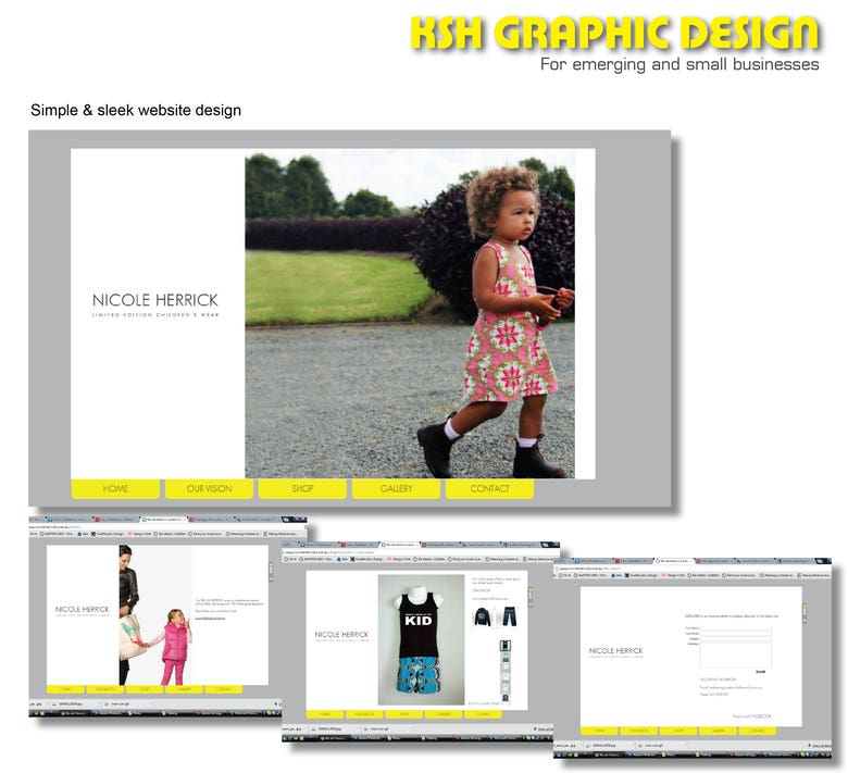Simple and sleek website design