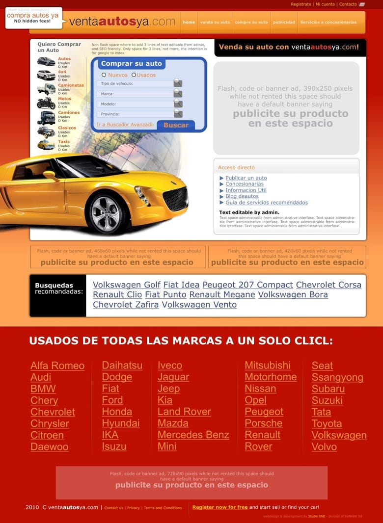 Auto Comparation and Selling websites
