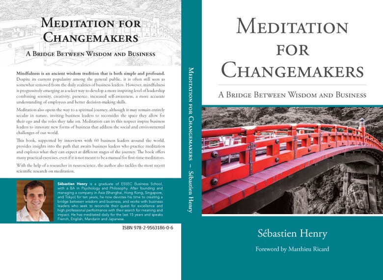 Book Cover and Inside Spread: Meditation for Changemakers