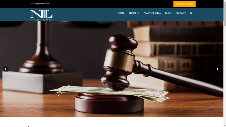 Lawyer website made with wordpress