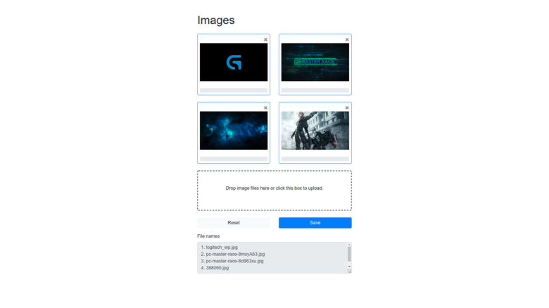 Custom images selector/ uploader
