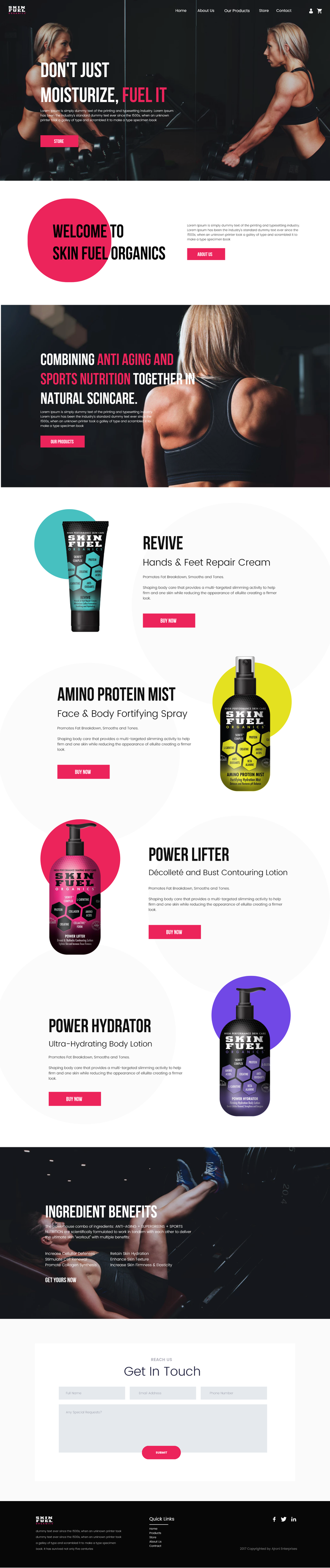 Fuel Skin Website
