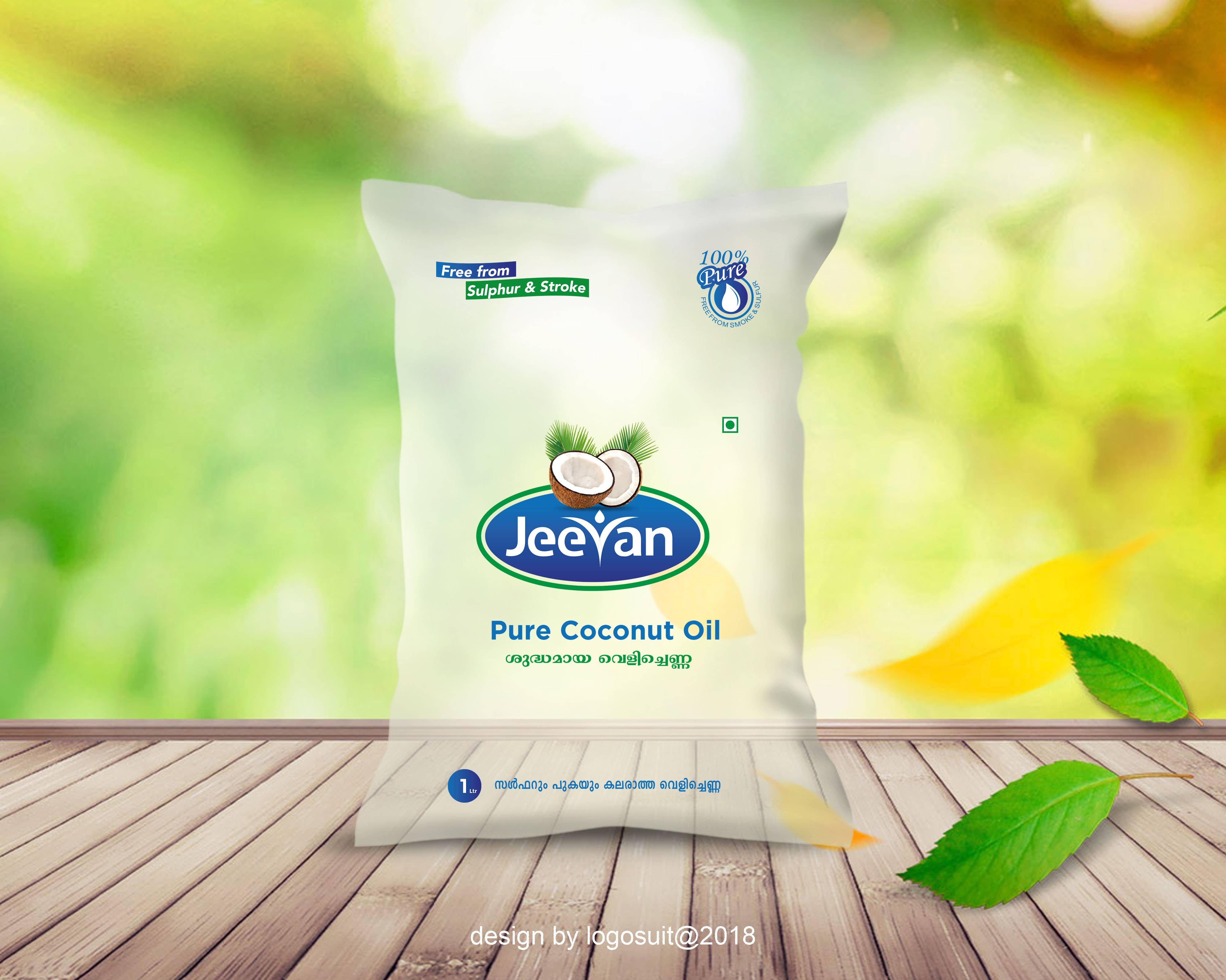 Jeevan Coconut Oil Package Design