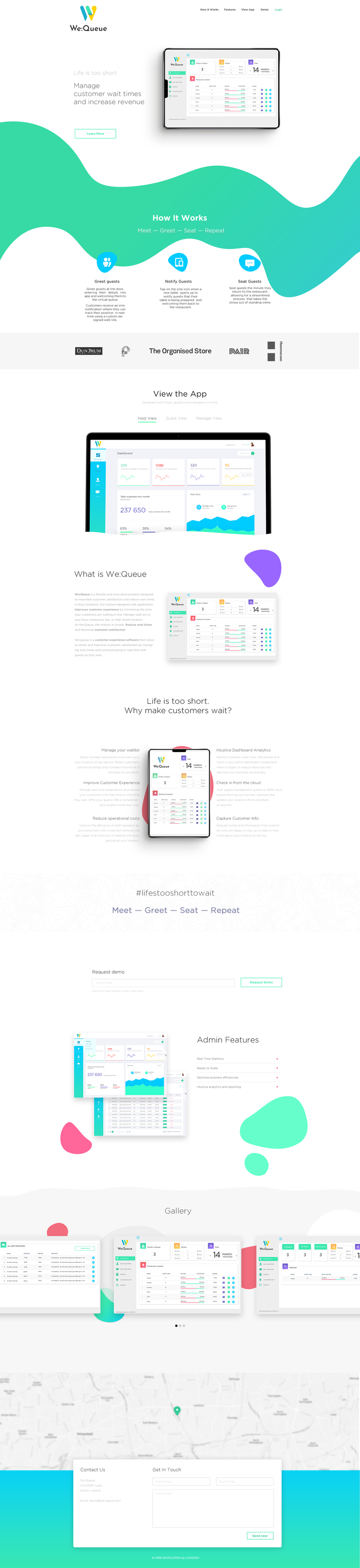 Landing page design and development
