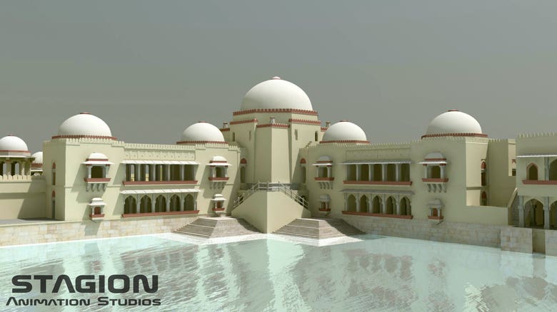 3D modeling and rendering of Hauz Khas Complex
