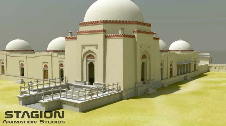 3D modeling and rendering of Hauz Khas Complex