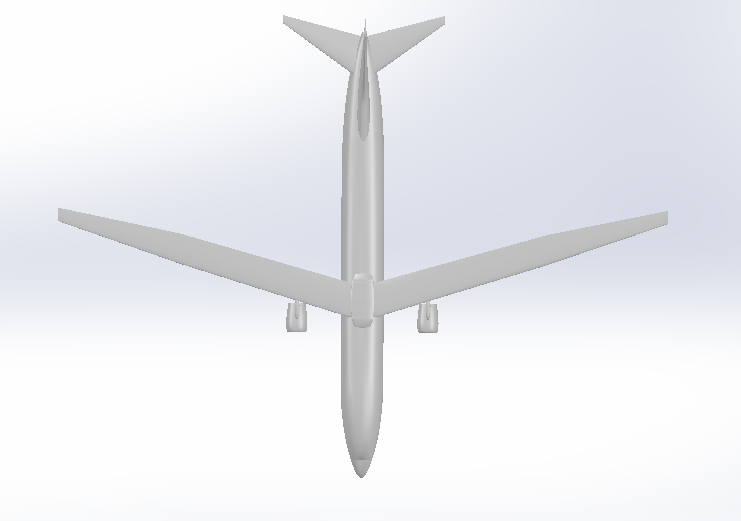 CAD Model Of Truss Braced Wing Aircraft