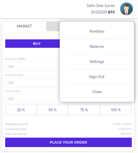 Cointronix mobile website