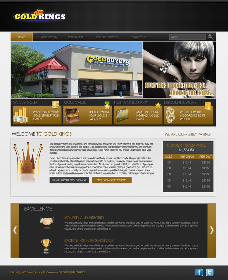 Gold Kings Website