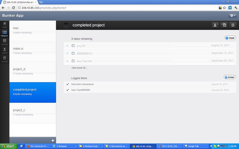 Online Project Management Application