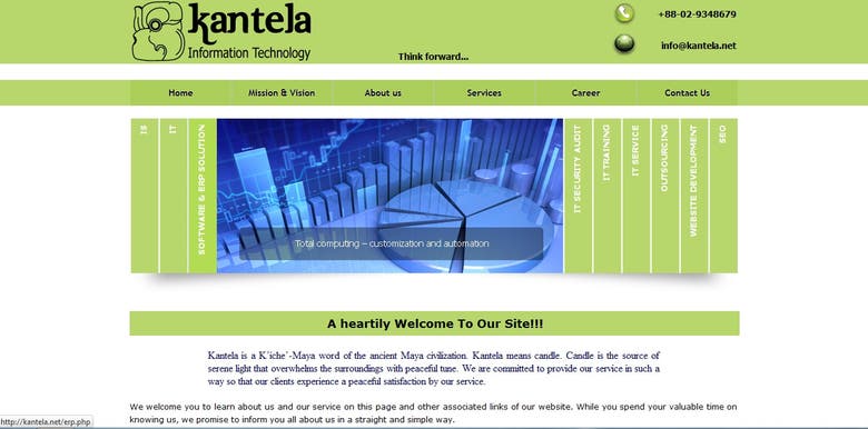 website for Kantela Information Technology