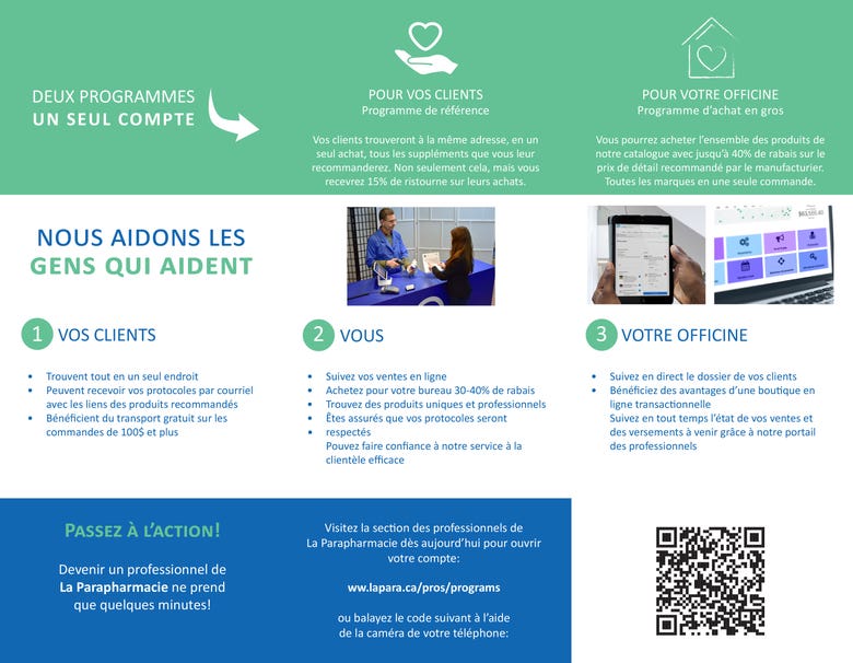 French to English translation of a leaflet