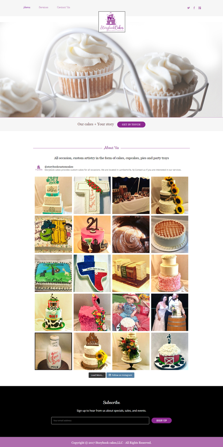 Wordpress Website For Cake Deliverey