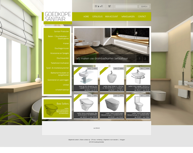GeodkopeSanitair - E-Commerce Portal for Sanitary-ware