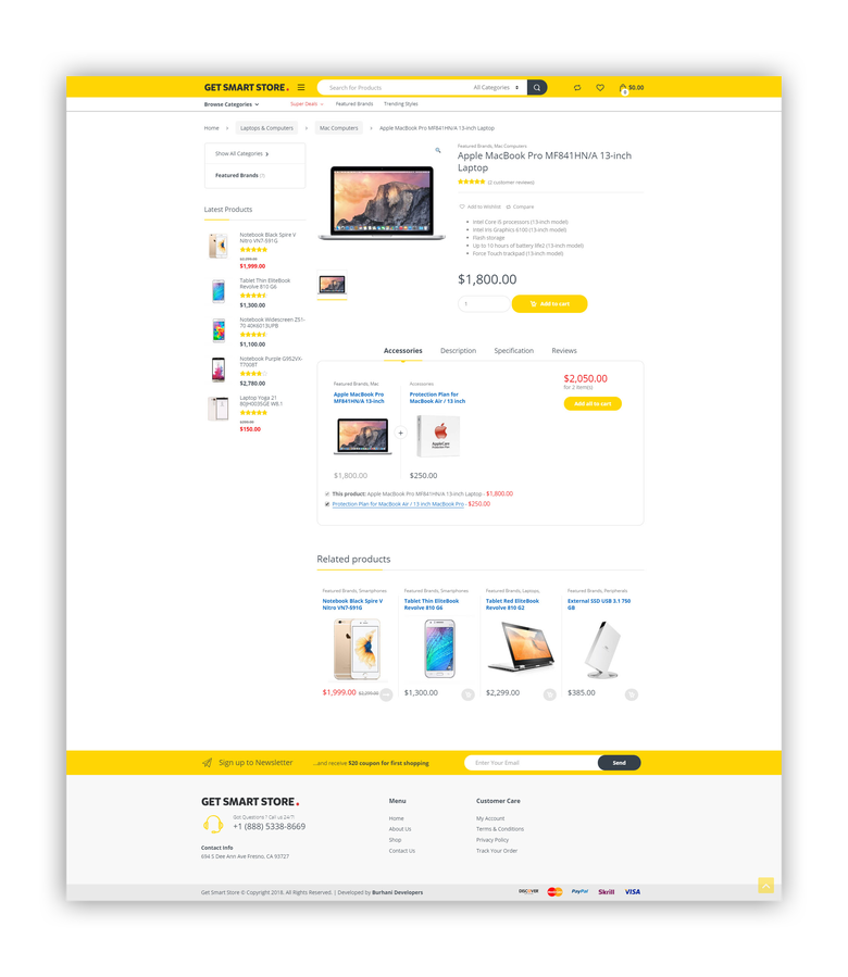 Get Smart Store E-Commerce Website