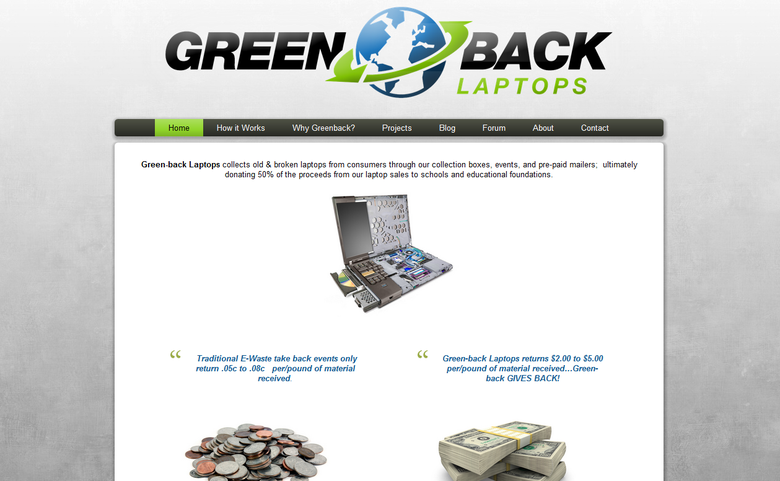 Green-Back Laptops - Website