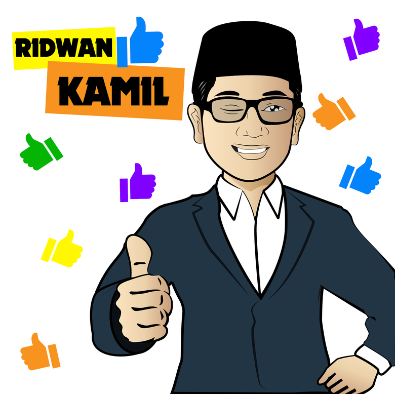 Political character of Indonesia Stickers