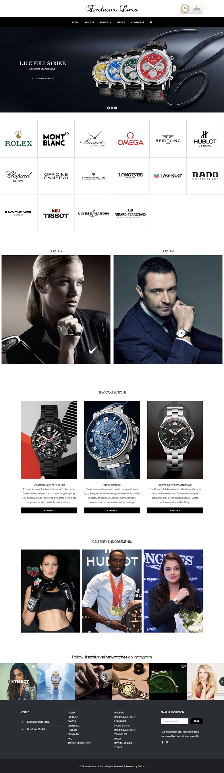 Luxury Watch - Wordpress Site