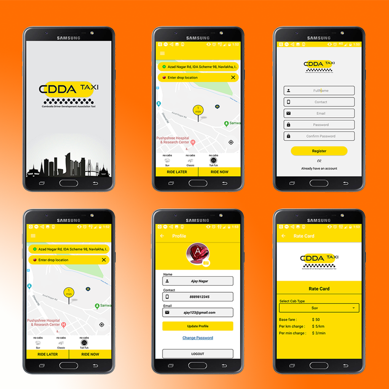 Taxi Booking User App